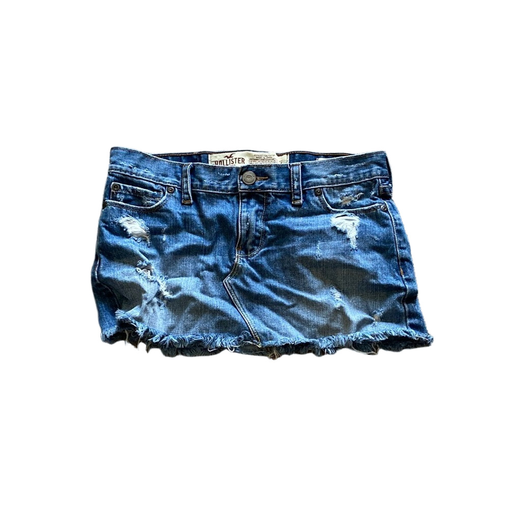 Hollister Distressed Denim Mini Skirt Juniors SIZE 1